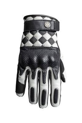 GLOVE TRACKER RACE LEATHER WHI