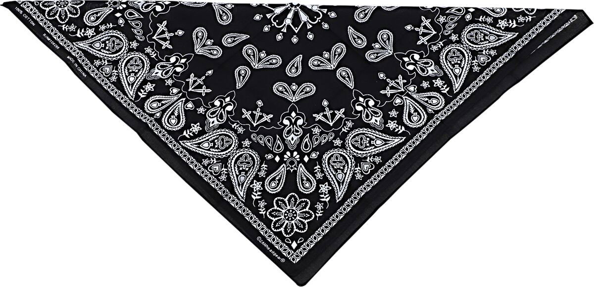 BANDANA COTTON BK PAISLY
