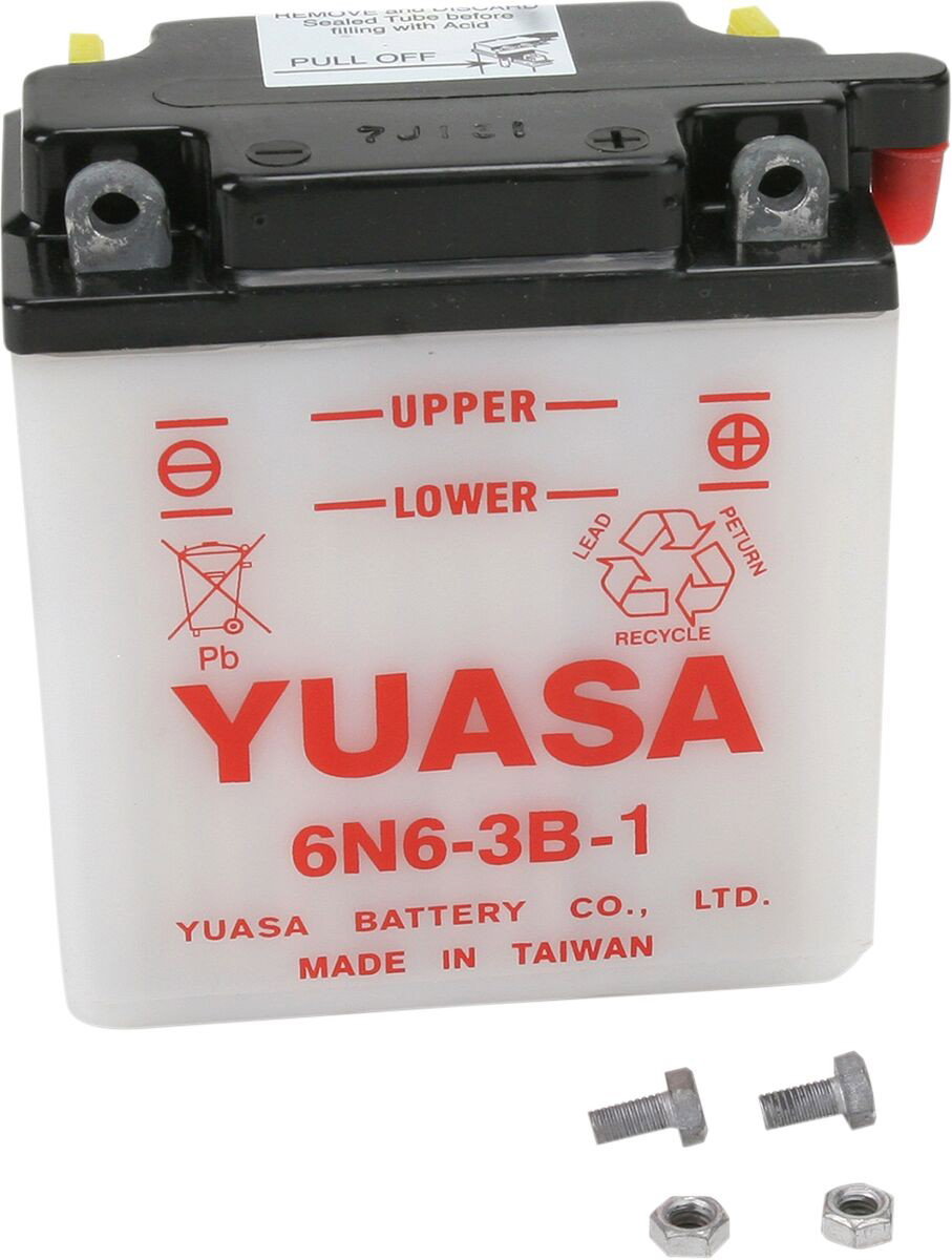 BATTERY YUASA 6-VOLT DRY 6N6-3