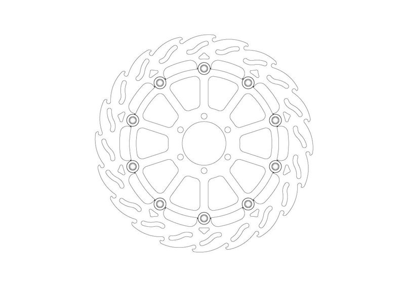 BRAKE DISC FLAME FRONT