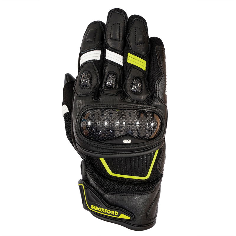 Oxford RP-4S 3.0 Handske Svart/Vit/Gul L