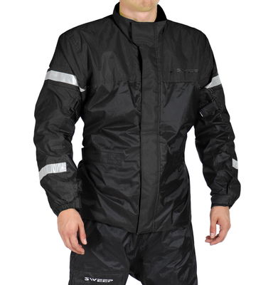Sweep Monsoon 3 regnjacka, svart, 4XL