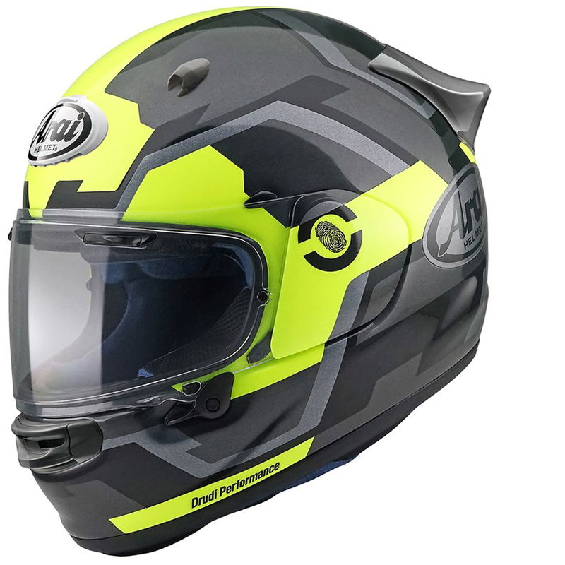 HJÄLM ARAI QUANTIC FACE FLUOR GUL S