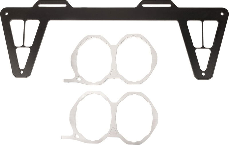 EXHAUST DUAL BLACK RZR XP1000