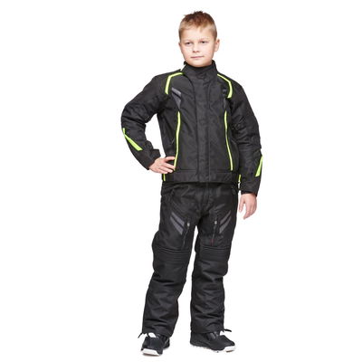 Sweep Wolverine 2, barn mc jacka, svart/gul, 150cm