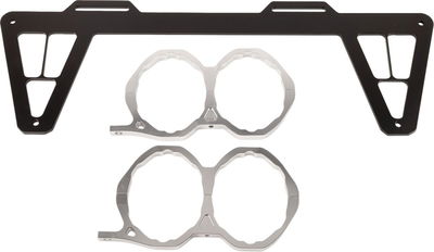 EXHAUST DUAL BRUSHED RZR XP100