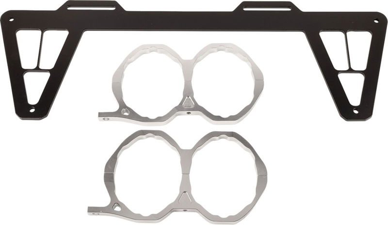 EXHAUST DUAL BRUSHED RZR XP100