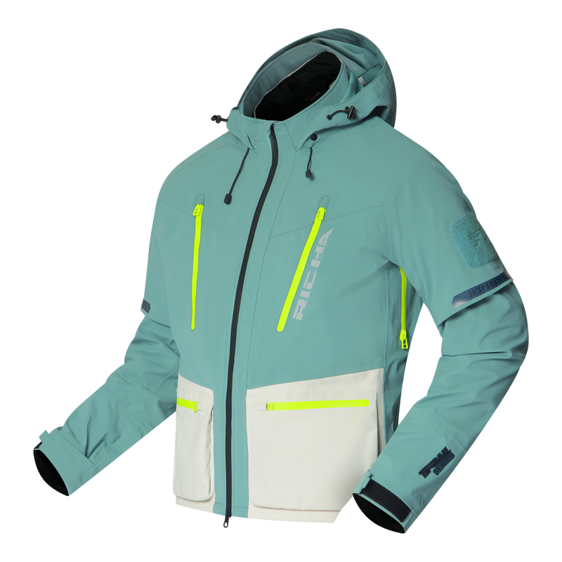 CORE ADVENTURE WP JACKET blue/yellow fluo S