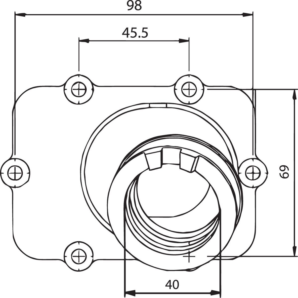 CARB FLANGE SKI DOO