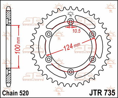 SPROCKET REAR 36T 520