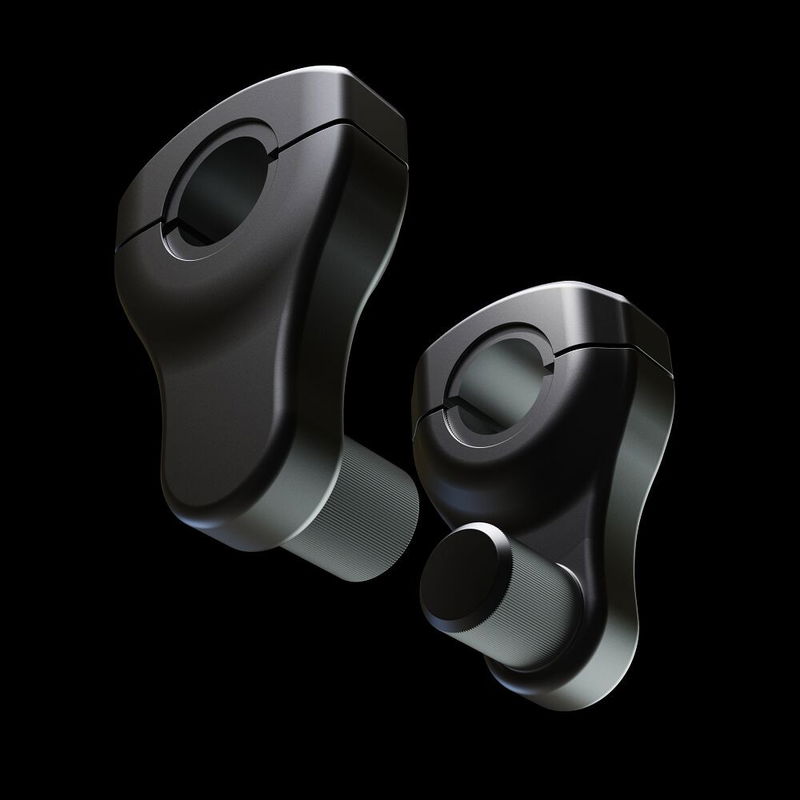 STEERING BAR RISER BK