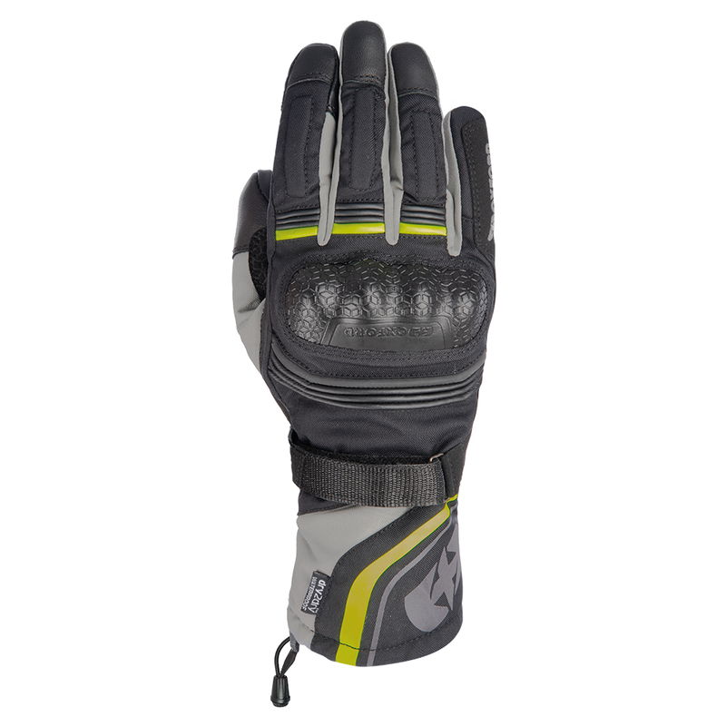 Oxford Montreal 4.0 Dry2Dry Handske Svart/Grå/Fluo 2XL