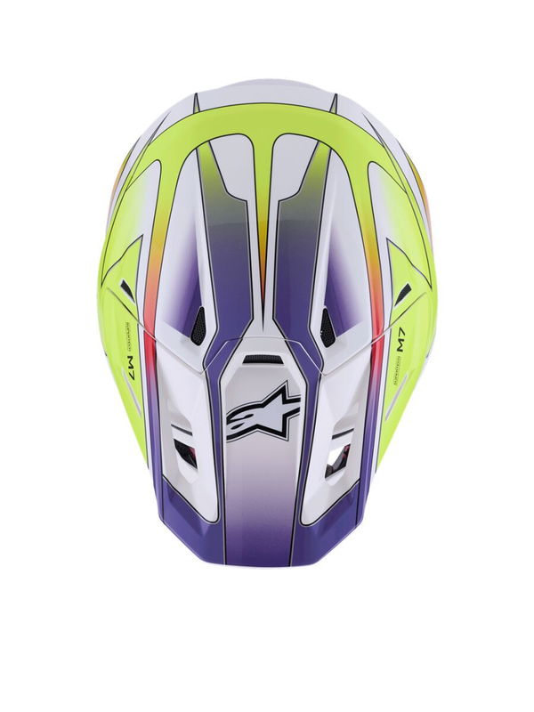 HELMET SM7 FUSE WHT/YL/PU XS