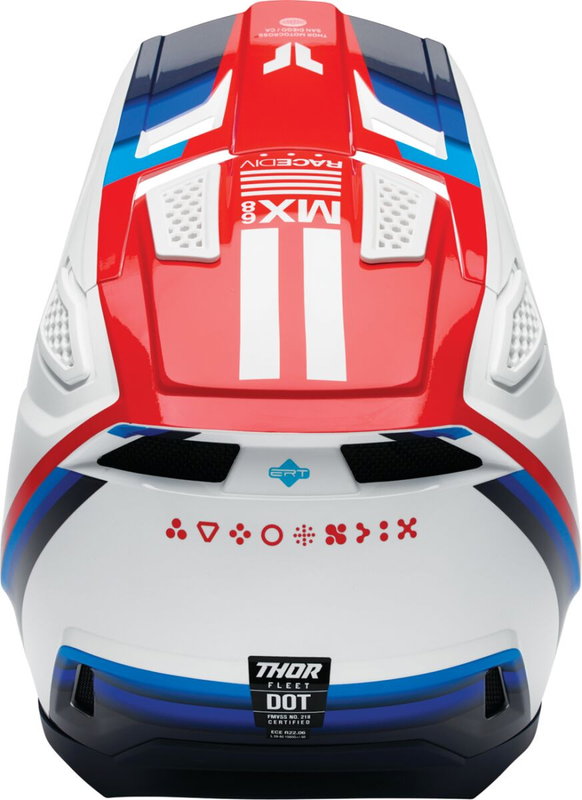 HELMET FLEET DEFY WH/RD/BL XL