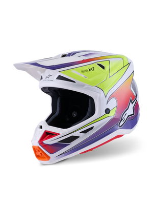 HELMET SM7 FUSE WHT/YL/PU XS