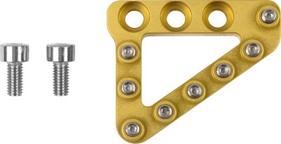 LARGE ALUM REAR BRAKE TIP GOLD