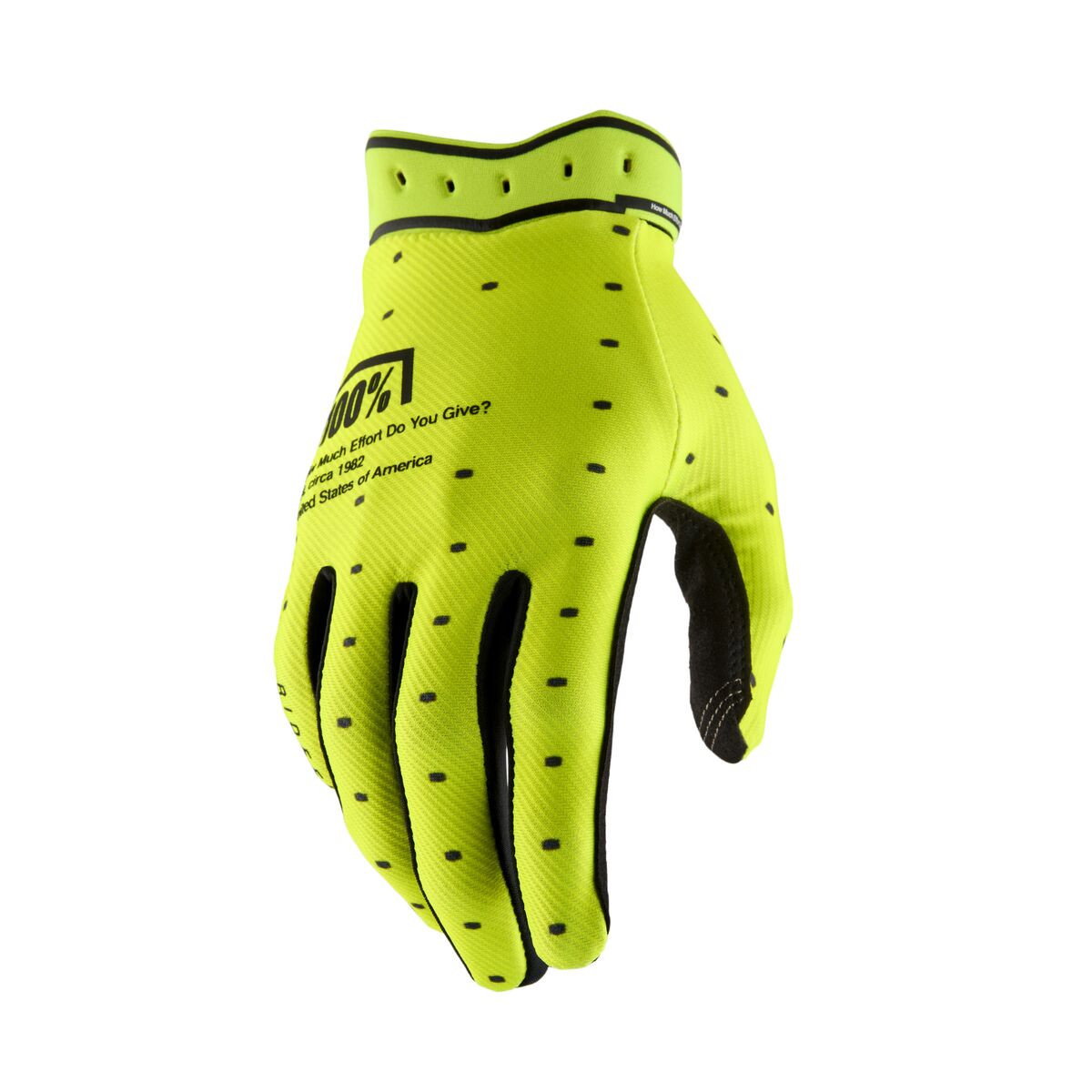 GLOVES RIDEFIT FLO YELLOW - M