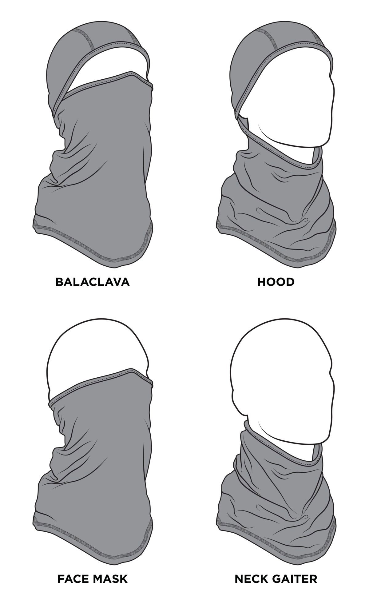 BALACLAVA SPORTFLEX BLACK