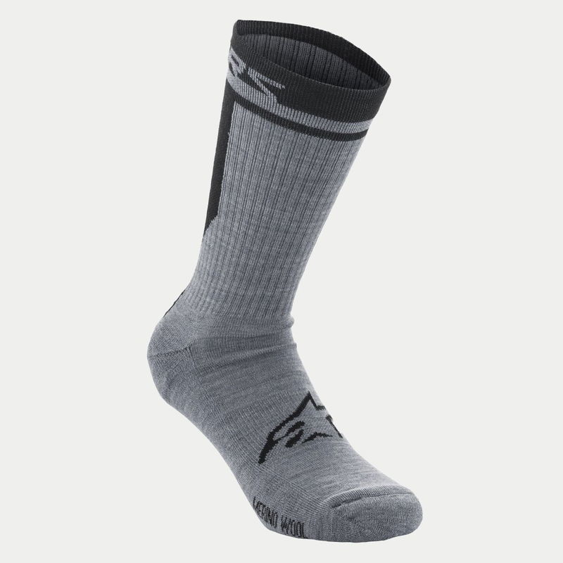 SOCKS MERINO 24 GRAY/BLACK S