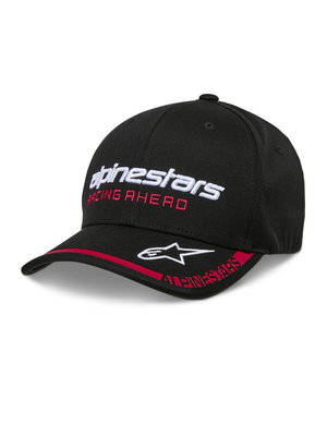 HAT CRV BILL INDENT BLACK/RED
