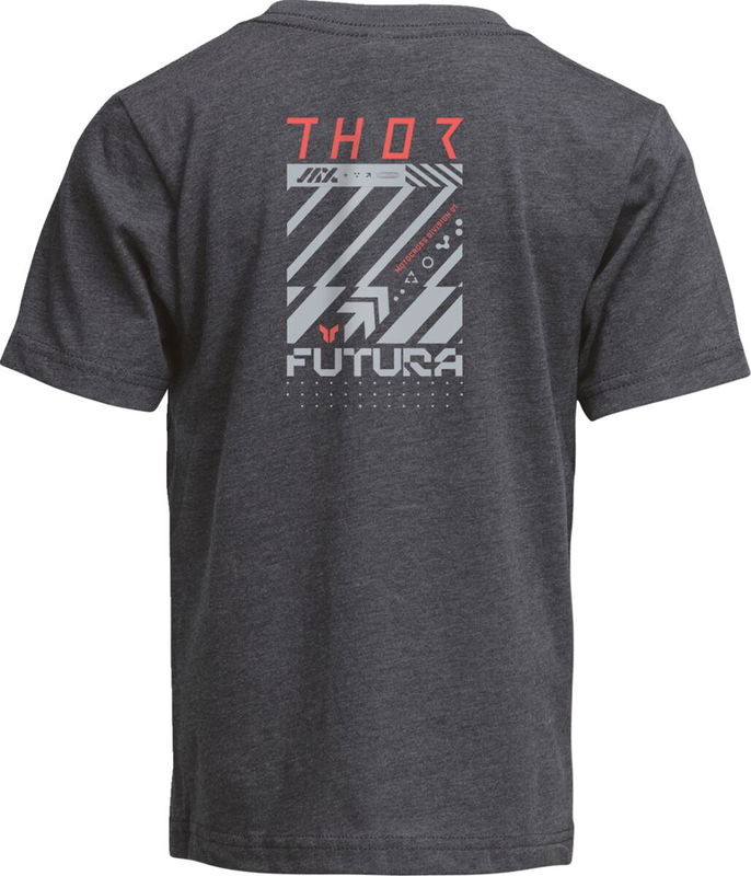 TEE YTH FUTURA CHARCOAL LG
