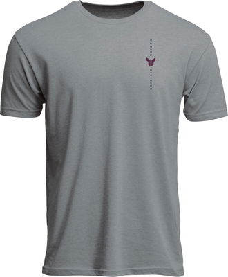 TEE VERT HTR GY XL