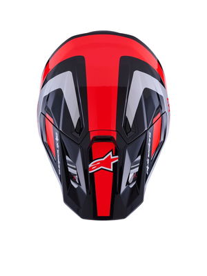 HELMET SM7 RISE BLK/RD/SILV L