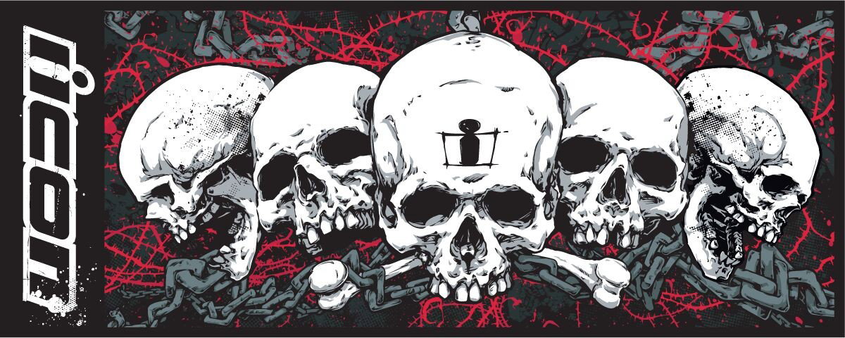 ABSORBENT PIT PAD LG SKULL