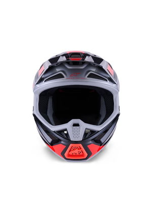 HELMET SM7 RISE BLK/RD/SILV M