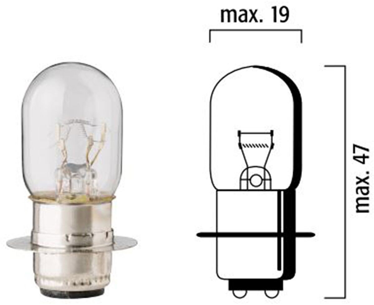BULB 12V 25/25W P15d-25-1 10PK