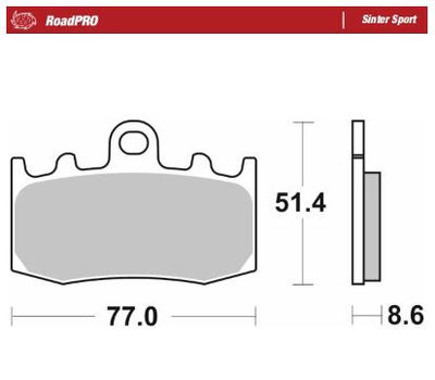 BRAKE PAD SINTER SPORT REAR