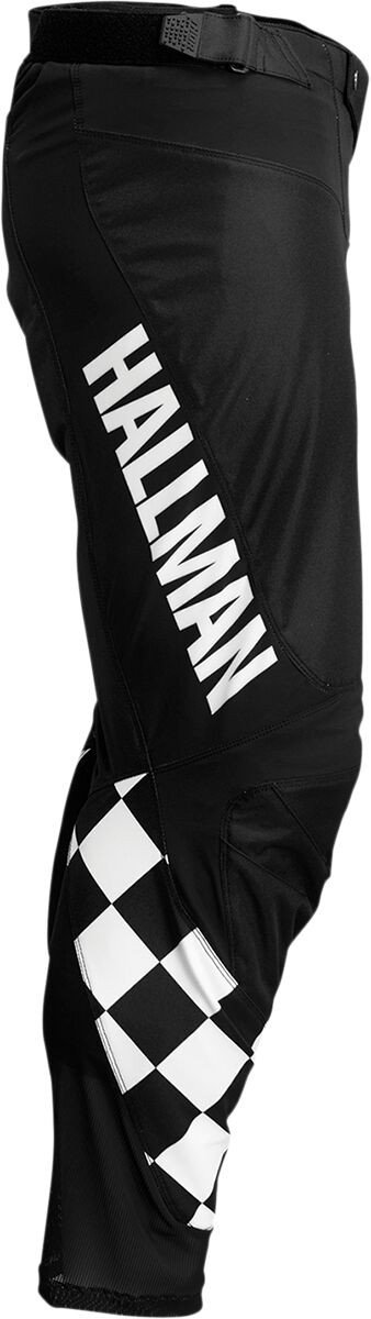 PANT DIFFER CHEQ BK/WH 30