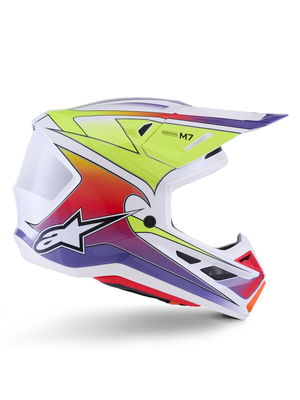 HELMET SM7 FUSE WHT/YL/PU XS