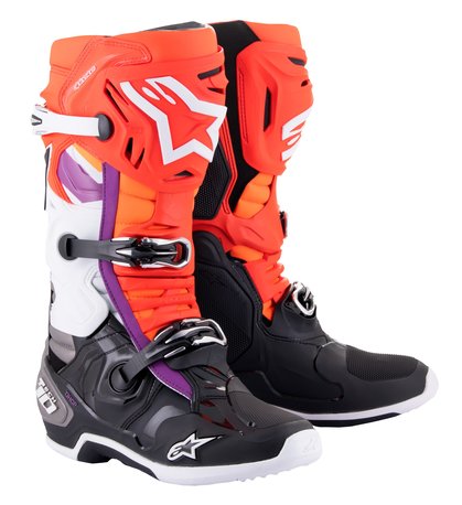 Alpinestars Stövel Tech 10 Svart/Röd Fluo/Orange 43 (9)