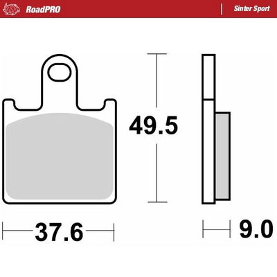 BRAKE PAD SINTER SPORT REAR