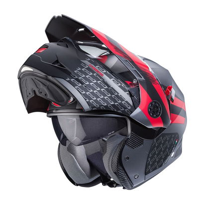 HJÄLM CABERG TOURMAXX GRÅ/RÖD XS
