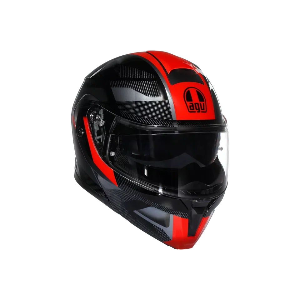 STREETMODULAR AGV E2206 MPLK # LEDRO BLACK/RED 015 XXL