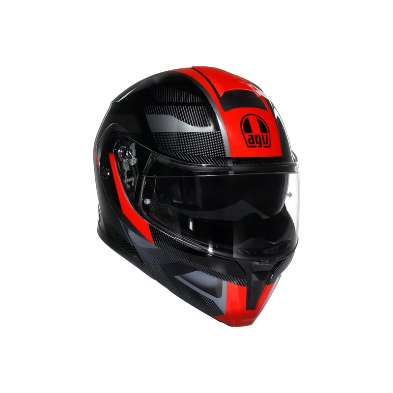STREETMODULAR AGV E2206 MPLK # LEDRO BLACK/RED 015 XXL