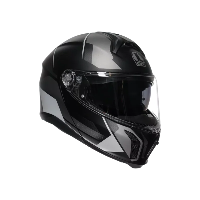 TOURMODULAR AGV E2206 MULTI MPLK PERCEPTION MATT BLACK/SILVER 106 M