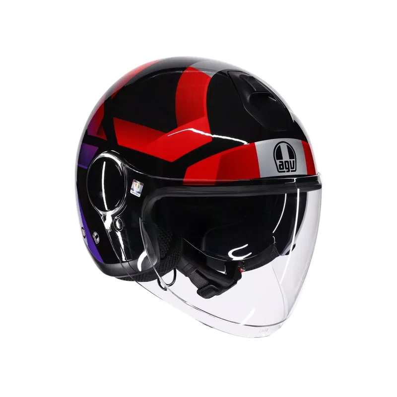 ETERES AGV E2206 CAMOGLI BLACK/RED/PURPLE 024 L