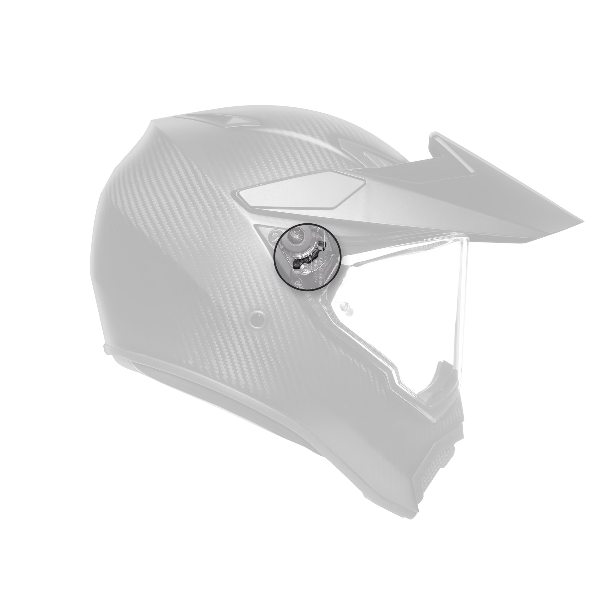 AGV CLICK FOR VISOR MECHANISM AX9 BLACK 001 N
