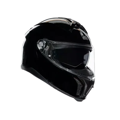 TOURMODULAR AGV E2206 SOLID MPLK BLACK 001 XS