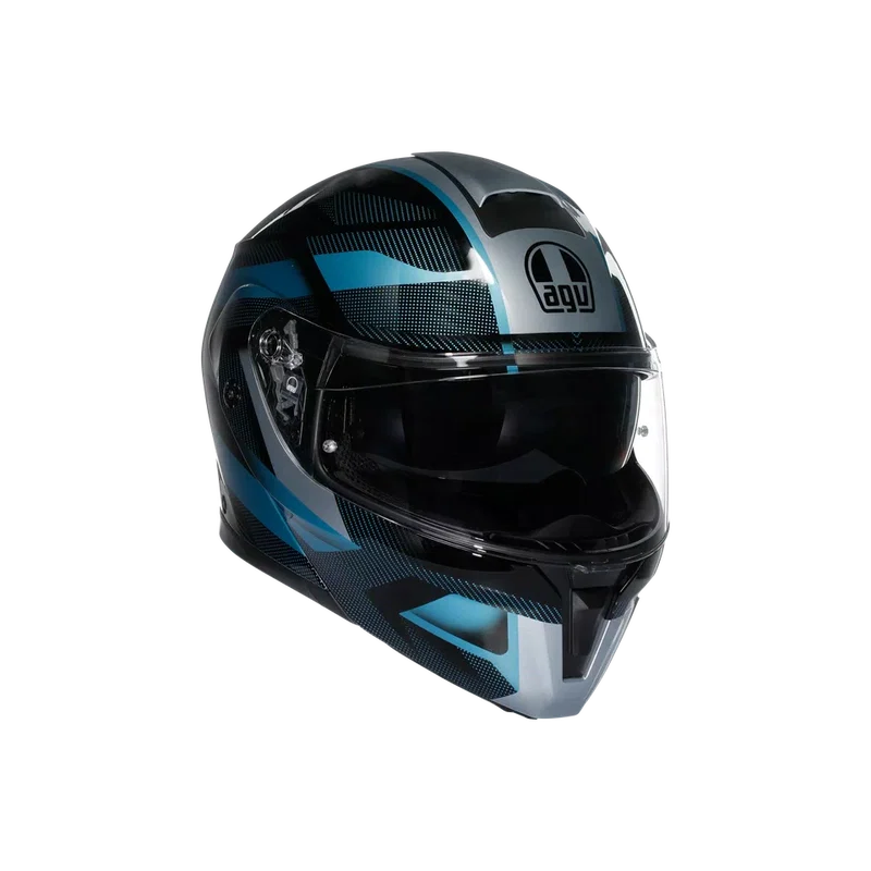 STREETMODULAR AGV E2206 MPLK # LEDRO MATT BLACK/POWDER BLUE 017 S