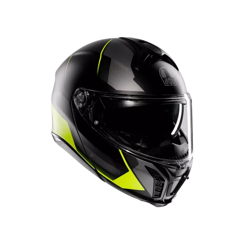 TOURMODULAR AGV E2206 MULTI MPLK PERCEPTION MATT BLACK/YEL FLUO 102 S
