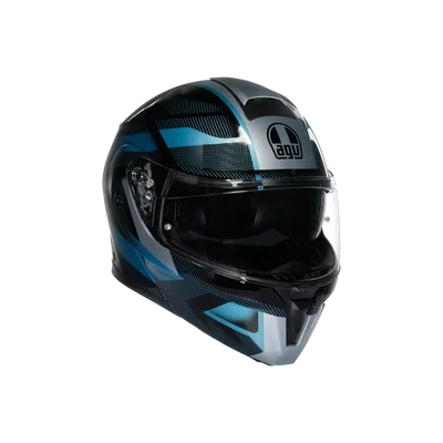STREETMODULAR AGV E2206 MPLK # LEDRO MATT BLACK/POWDER BLUE 017 XS