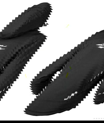 Sweep Breakout vattentät softshell mc jacka, svart/gul, M
