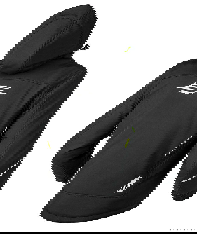 Sweep Breakout vattentät softshell mc jacka, svart/gul, M