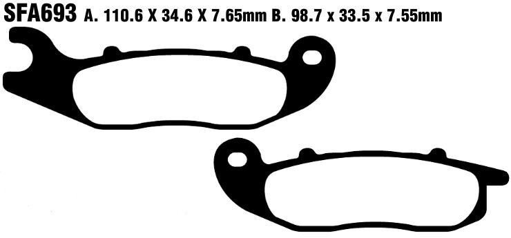 BRAKE PAD CARBON SCOOTER