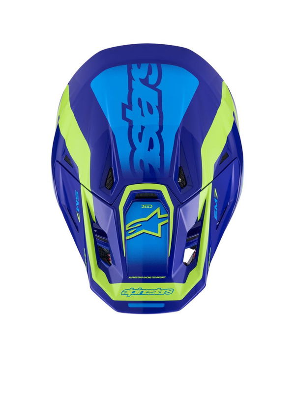 HELMET SM7 DEED BLUE/YEL XS