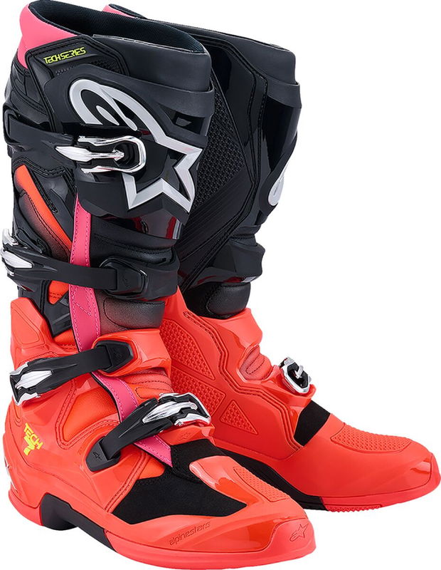 BOOT TECH 7 BLK/RD FLUO/PINK 1